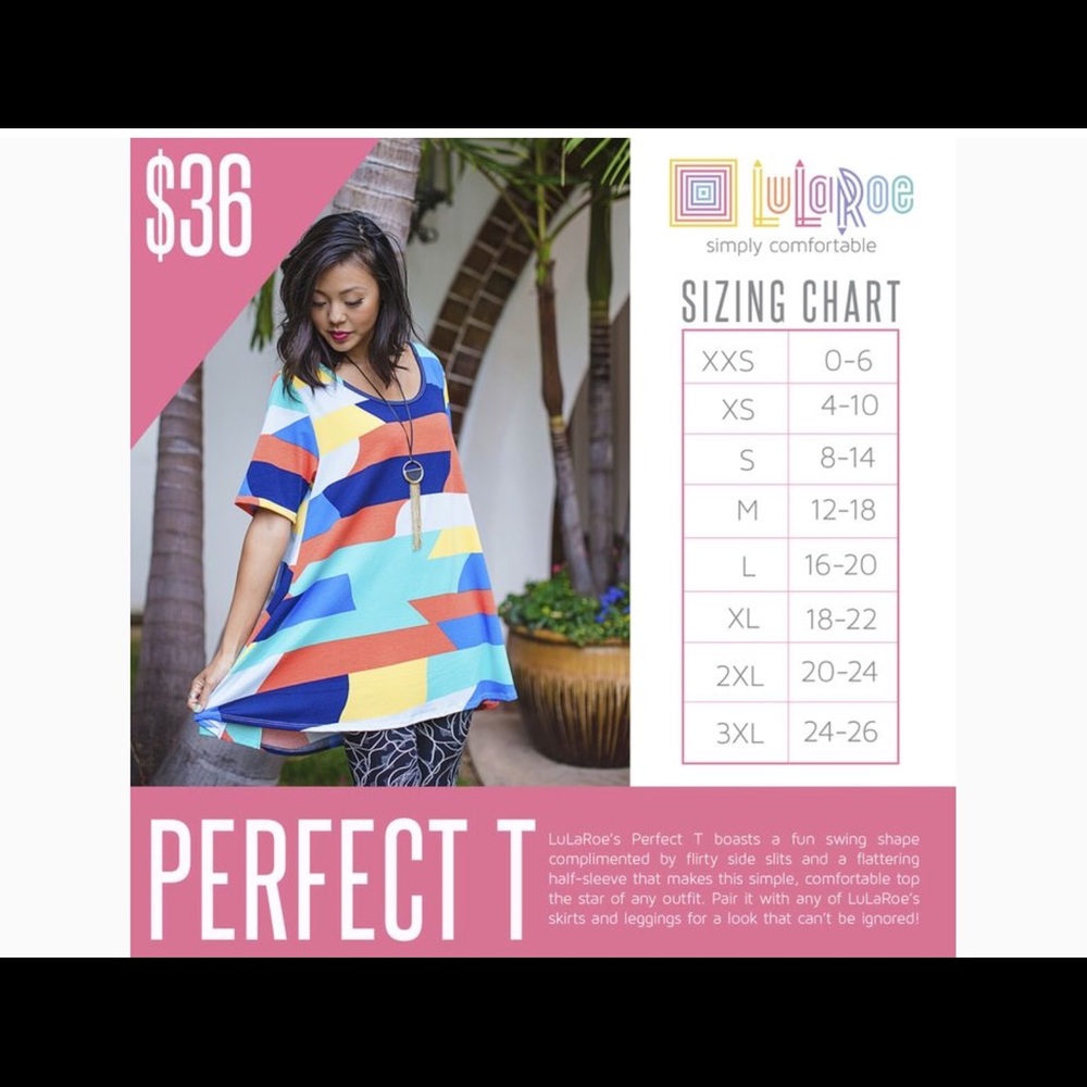 Lularoe Perfect Tee With Candy Pattern - image 8